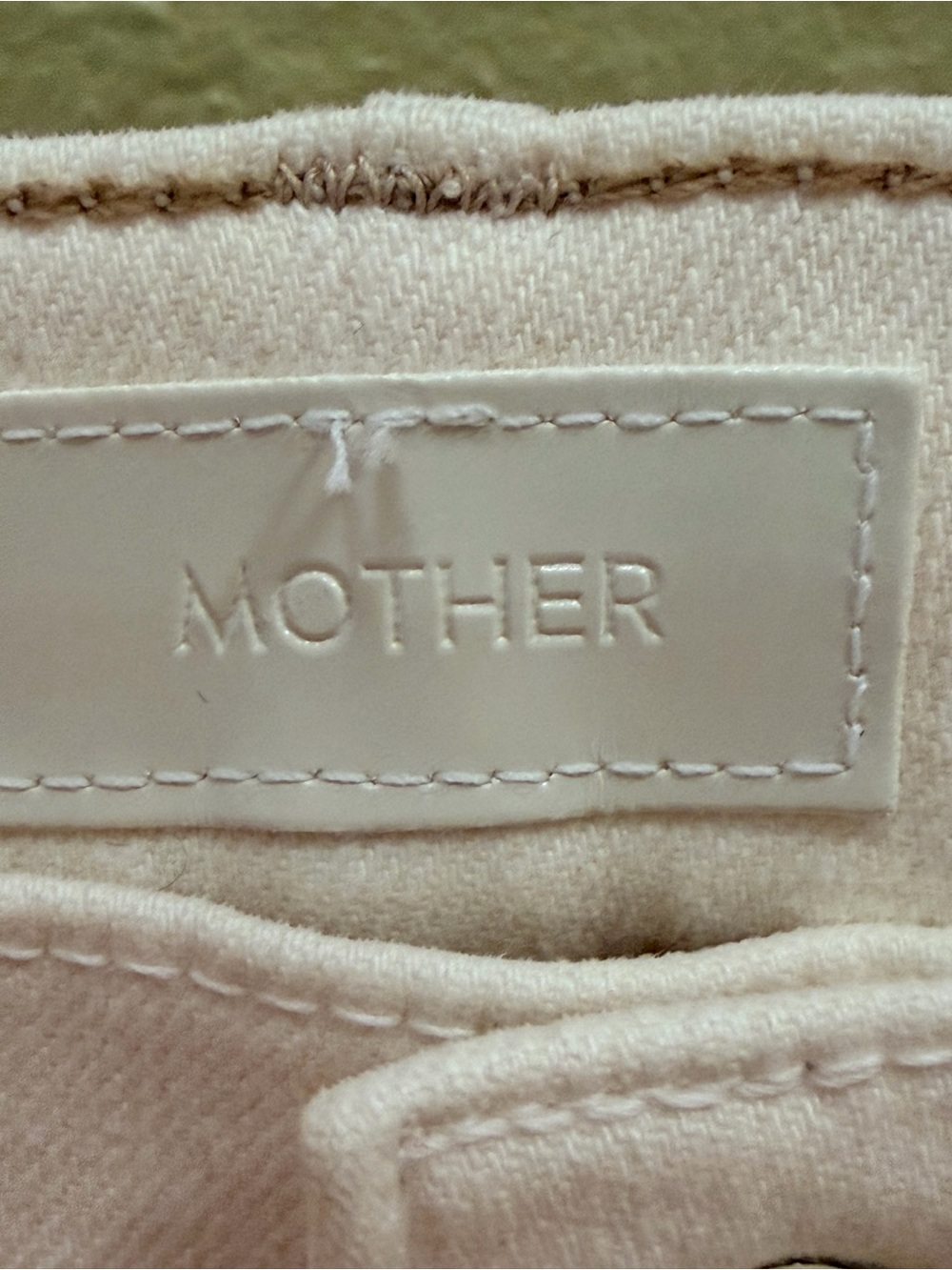 MOTHER White High-Rise Split-Hem Chinos - Picture 8 of 9